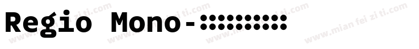 Regio Mono字体转换